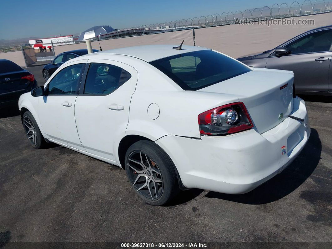 2014 Dodge Avenger Se Белый vin: 1C3CDZAB5EN146964