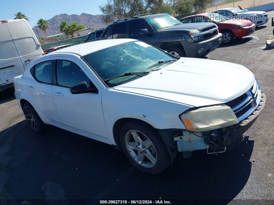 2014 Dodge Avenger Se Белый vin: 1C3CDZAB5EN146964