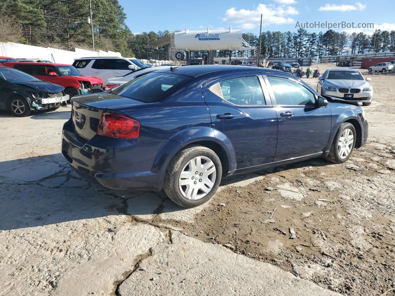 2014 Dodge Avenger Se Синий vin: 1C3CDZAB5EN147516