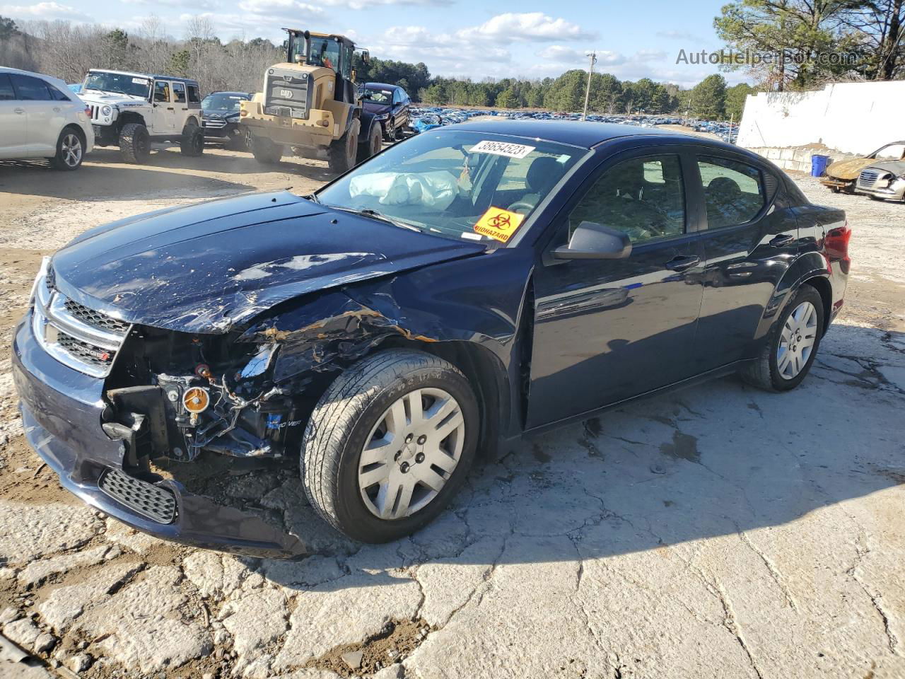 2014 Dodge Avenger Se Blue vin: 1C3CDZAB5EN147516