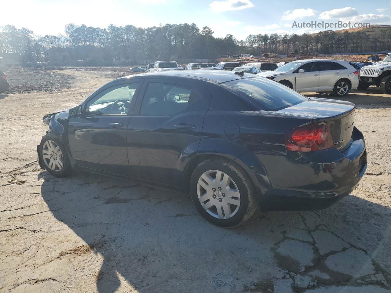 2014 Dodge Avenger Se Синий vin: 1C3CDZAB5EN147516