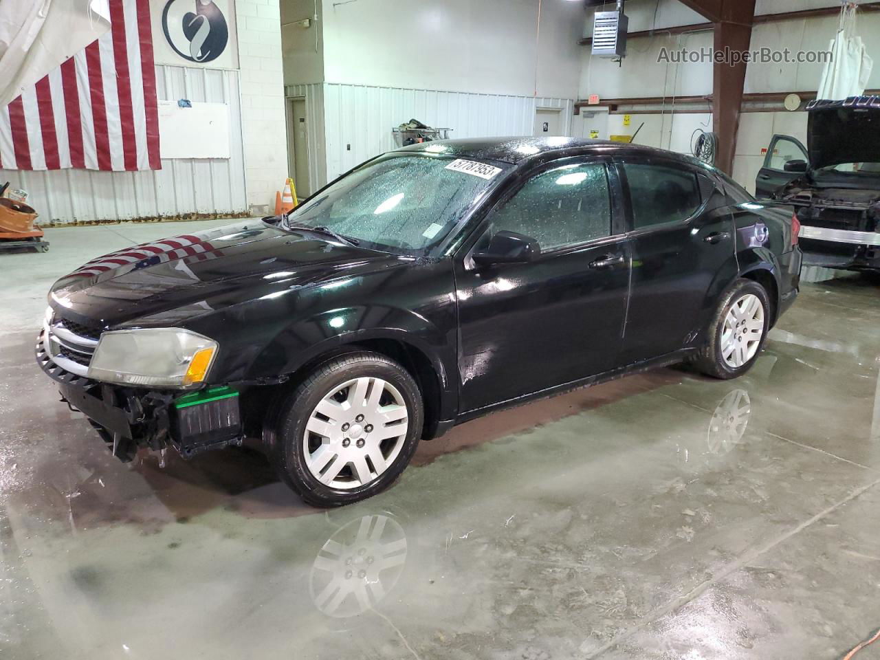 2014 Dodge Avenger Se Black vin: 1C3CDZAB5EN148424