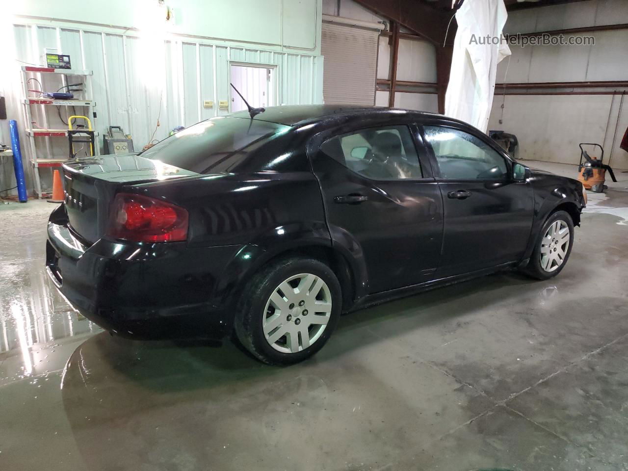 2014 Dodge Avenger Se Black vin: 1C3CDZAB5EN148424