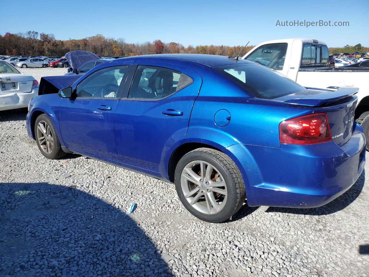 2014 Dodge Avenger Se Blue vin: 1C3CDZAB5EN161903