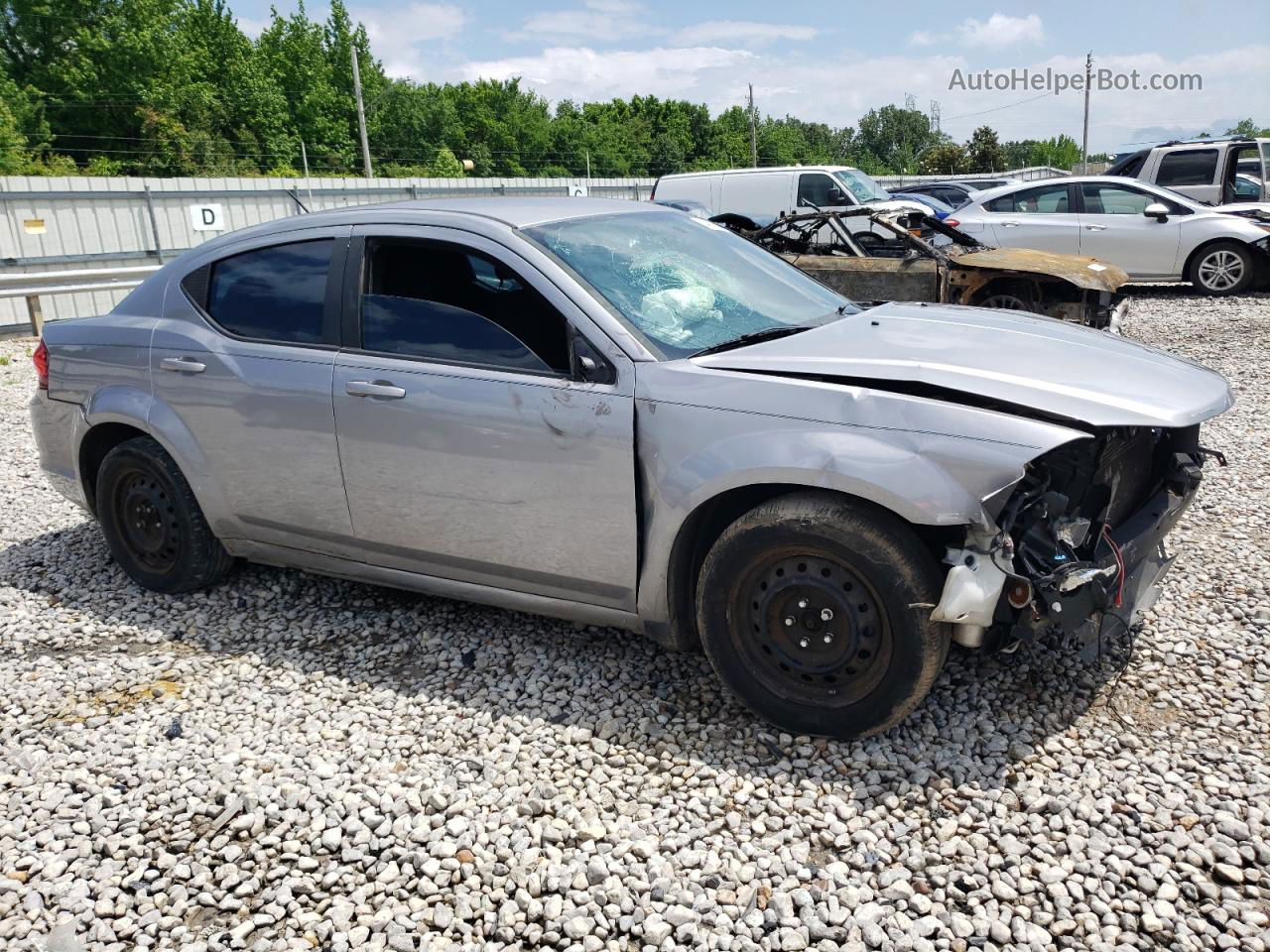 2014 Dodge Avenger Se Gray vin: 1C3CDZAB5EN161979