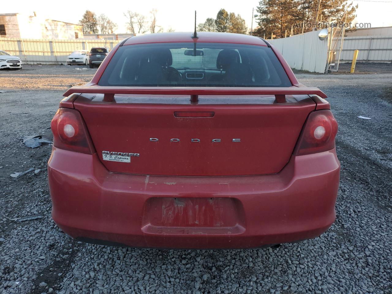 2014 Dodge Avenger Se Red vin: 1C3CDZAB5EN166793