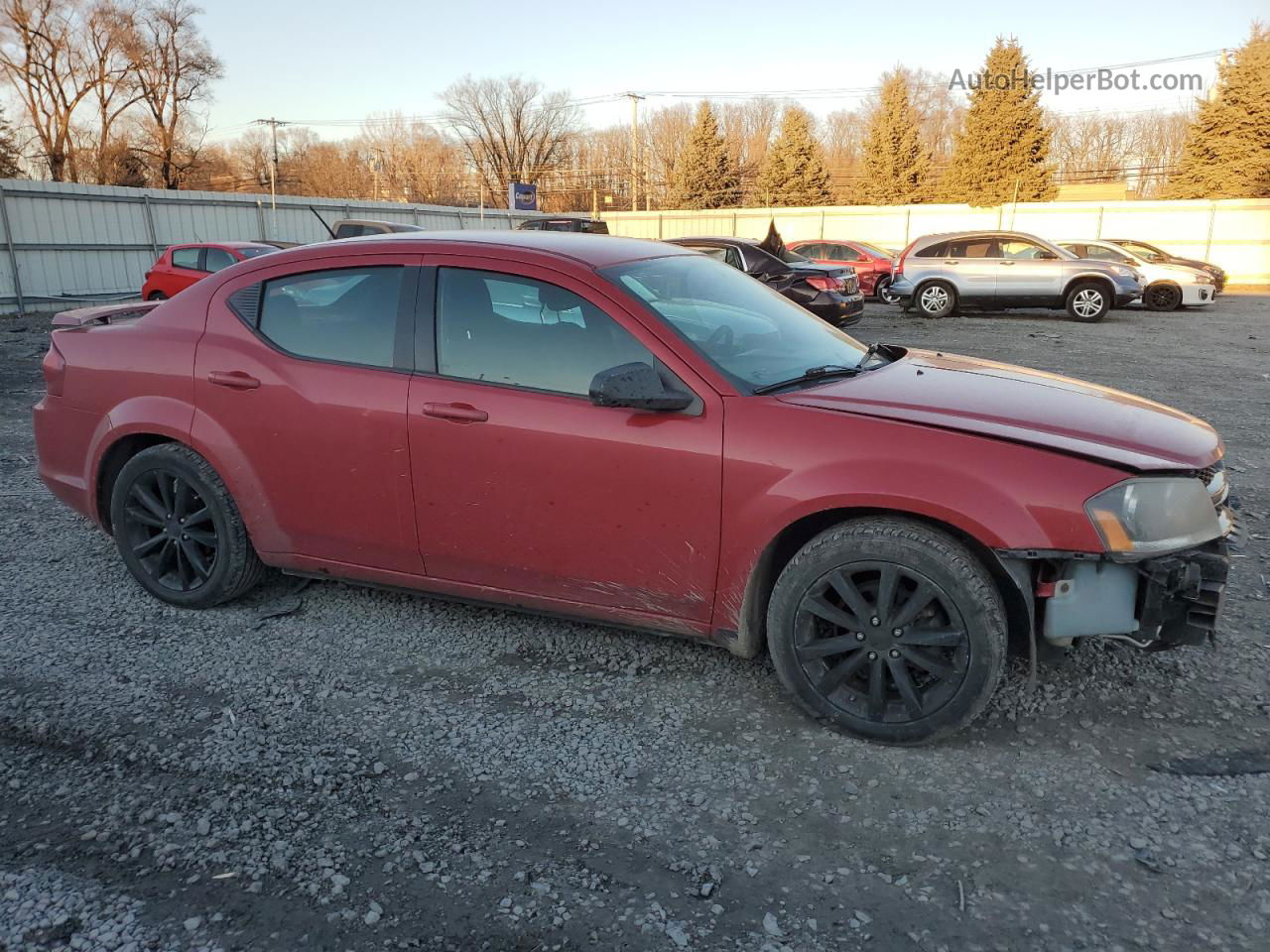 2014 Dodge Avenger Se Красный vin: 1C3CDZAB5EN166793