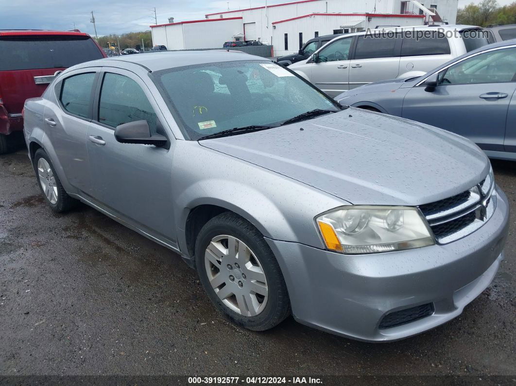 2014 Dodge Avenger Se Silver vin: 1C3CDZAB5EN170083