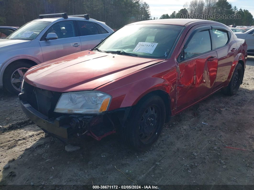 2014 Dodge Avenger Se Red vin: 1C3CDZAB5EN175218