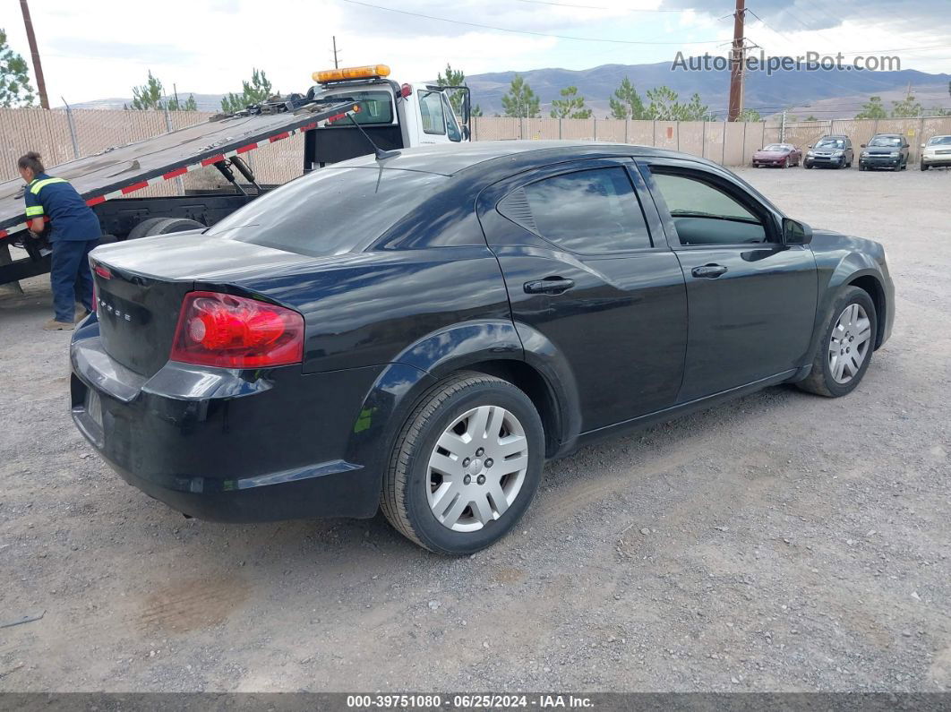 2014 Dodge Avenger Se Black vin: 1C3CDZAB5EN187496