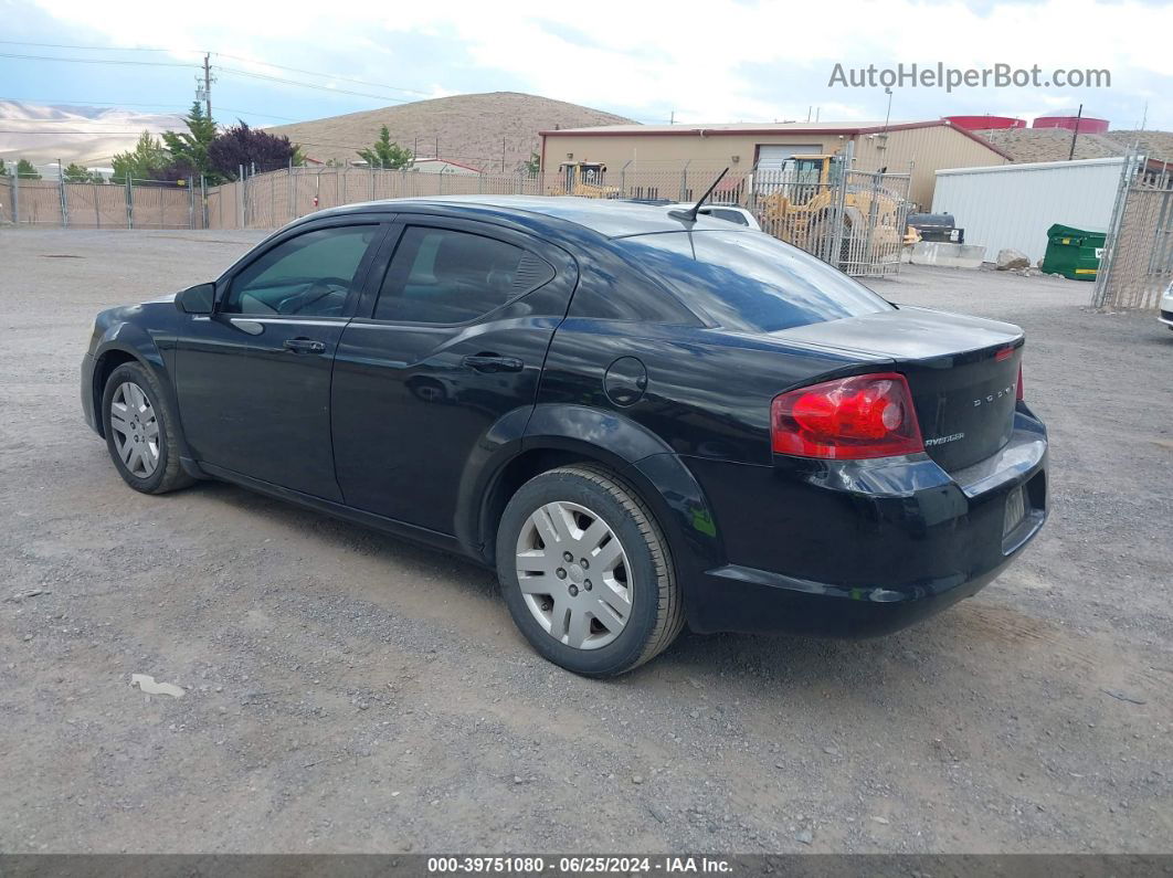 2014 Dodge Avenger Se Black vin: 1C3CDZAB5EN187496