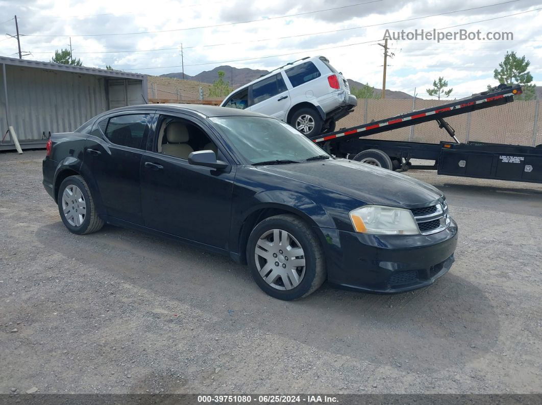 2014 Dodge Avenger Se Black vin: 1C3CDZAB5EN187496