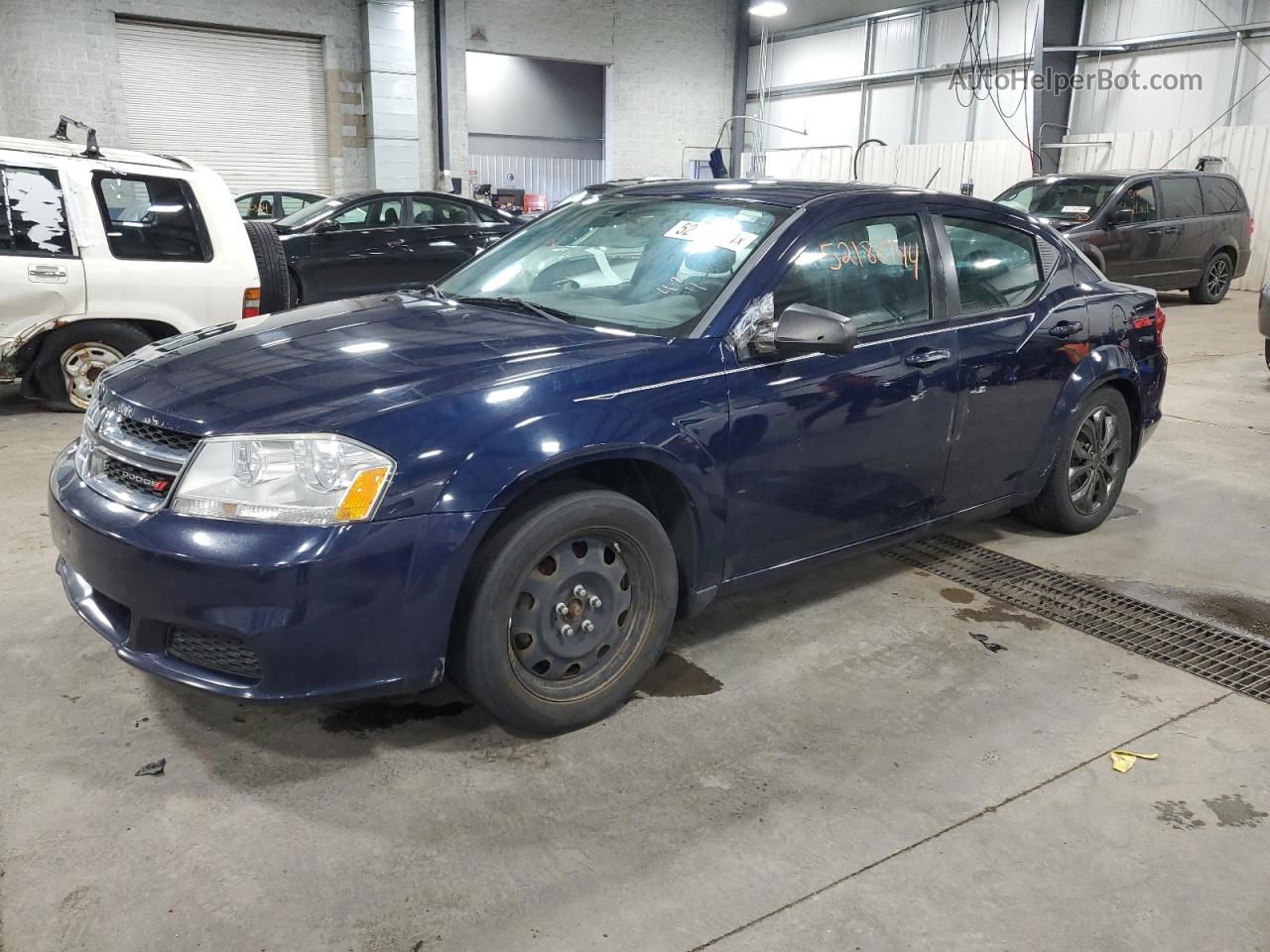 2014 Dodge Avenger Se Синий vin: 1C3CDZAB5EN188177