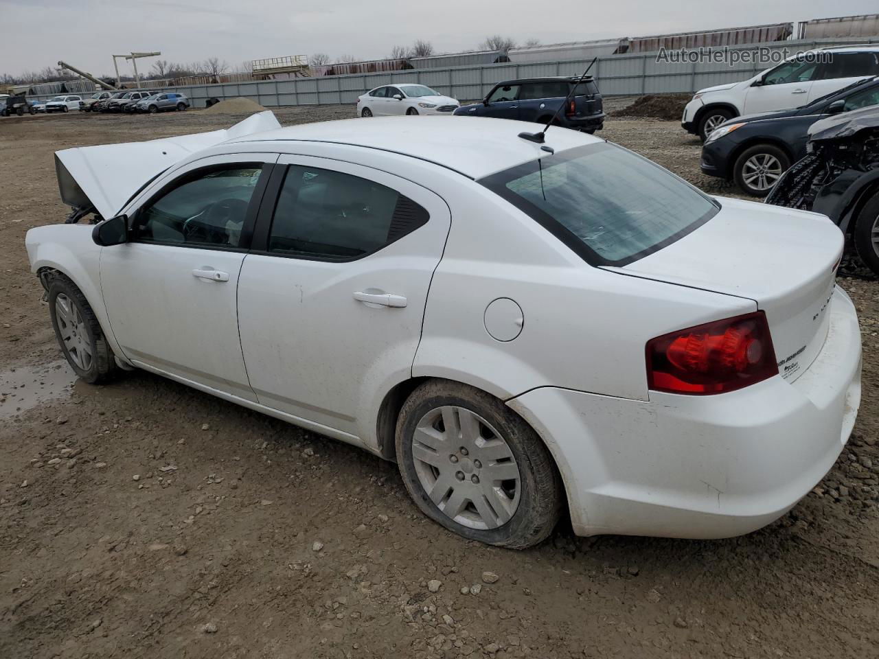 2014 Dodge Avenger Se White vin: 1C3CDZAB5EN188597