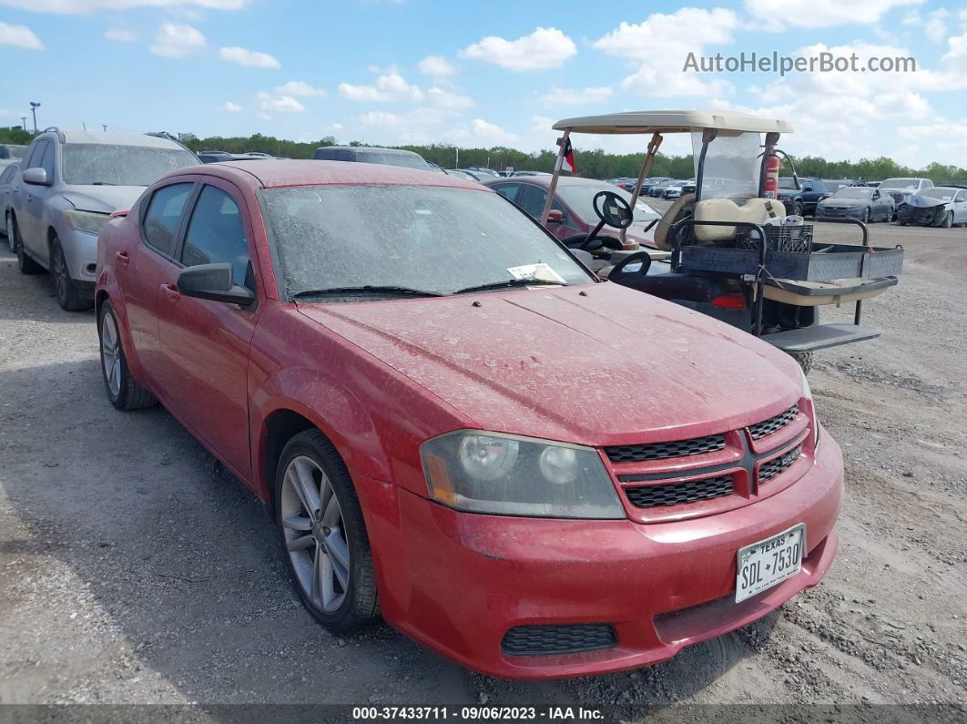 2014 Dodge Avenger Se Красный vin: 1C3CDZAB5EN188857