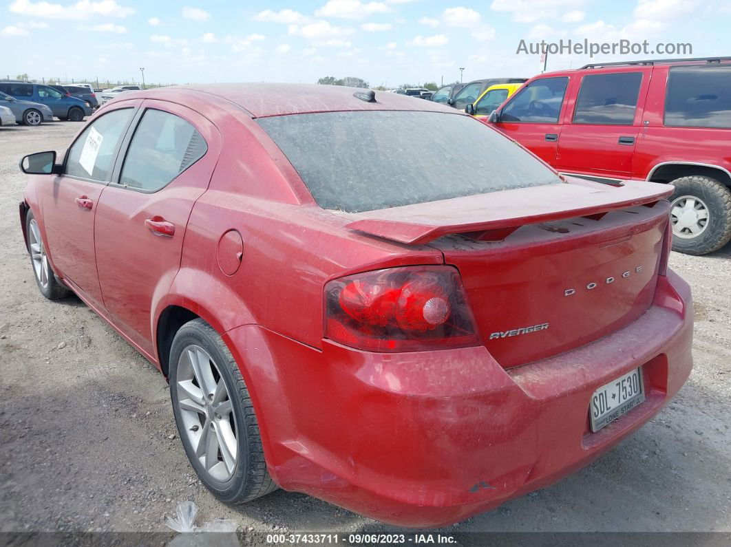 2014 Dodge Avenger Se Red vin: 1C3CDZAB5EN188857