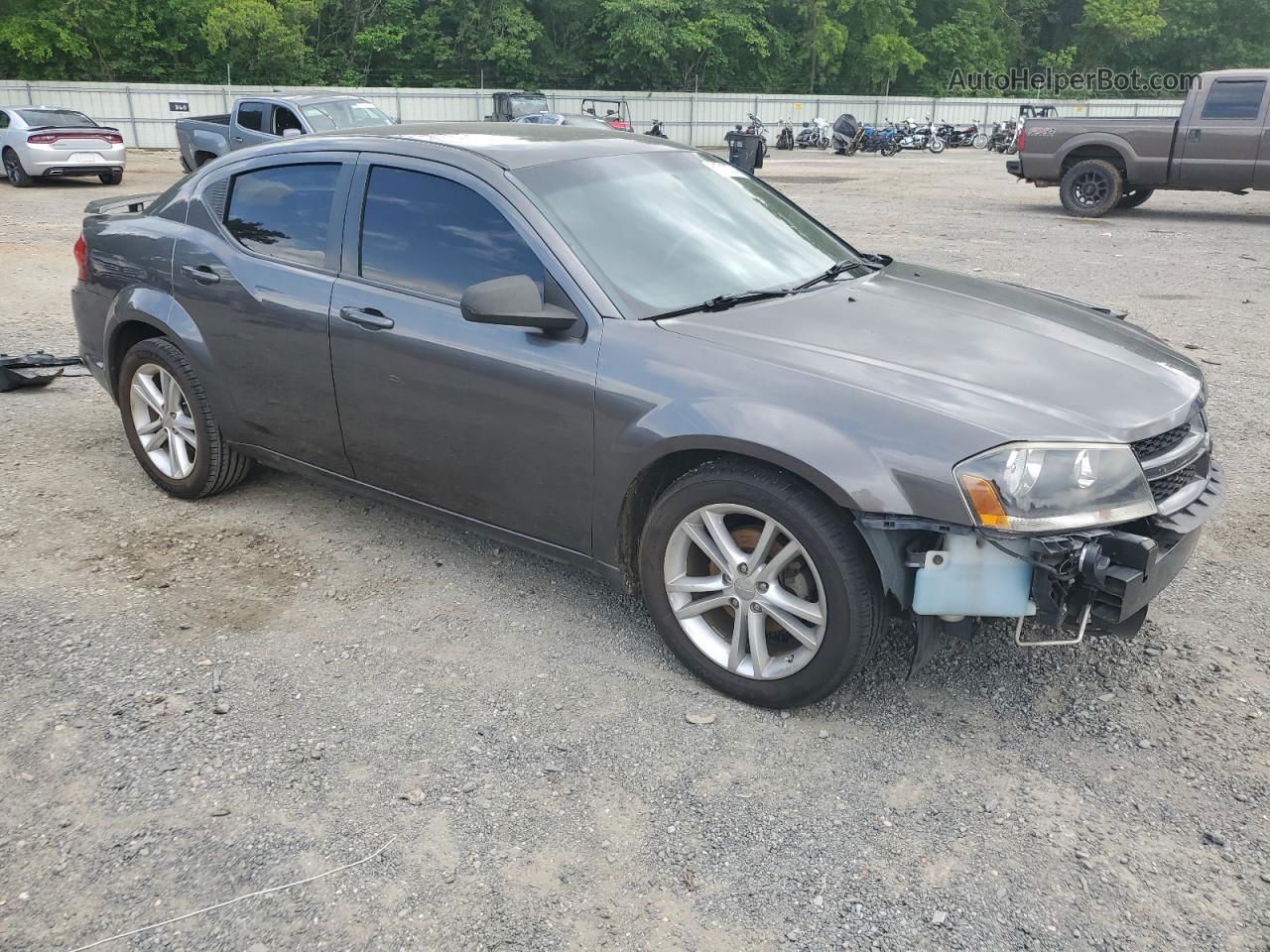 2014 Dodge Avenger Se Gray vin: 1C3CDZAB5EN188986