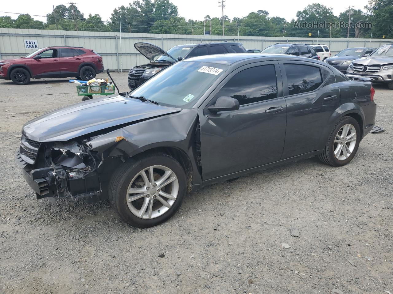 2014 Dodge Avenger Se Gray vin: 1C3CDZAB5EN188986