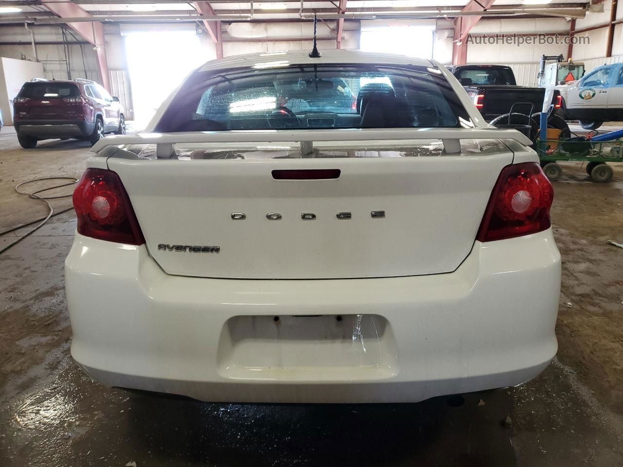 2014 Dodge Avenger Se White vin: 1C3CDZAB5EN189071