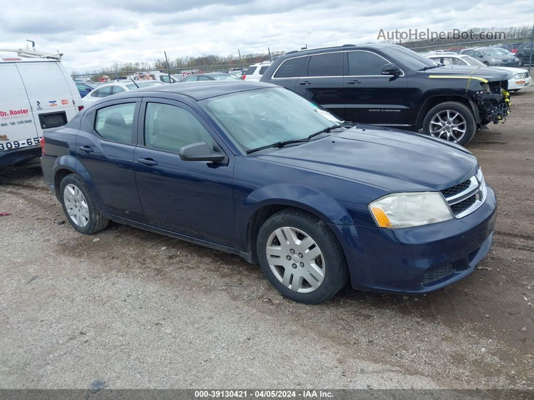 2014 Dodge Avenger Se Синий vin: 1C3CDZAB5EN189314