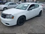 2014 Dodge Avenger Se White vin: 1C3CDZAB5EN201283