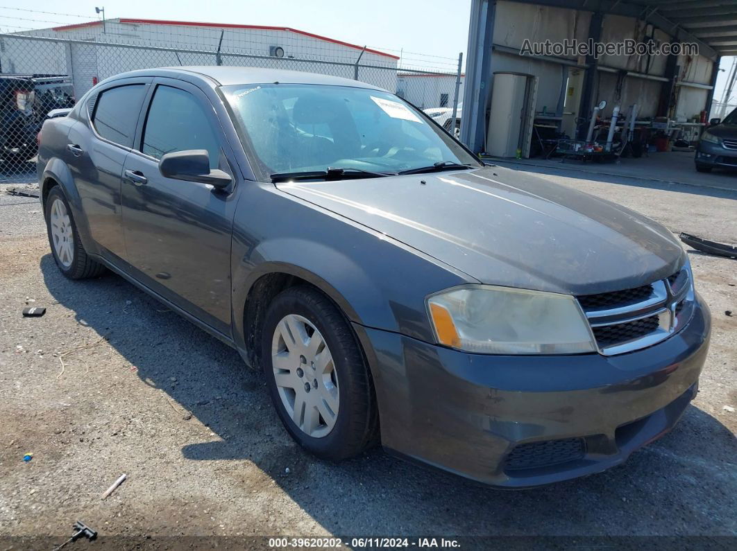 2014 Dodge Avenger Se Gray vin: 1C3CDZAB5EN215510