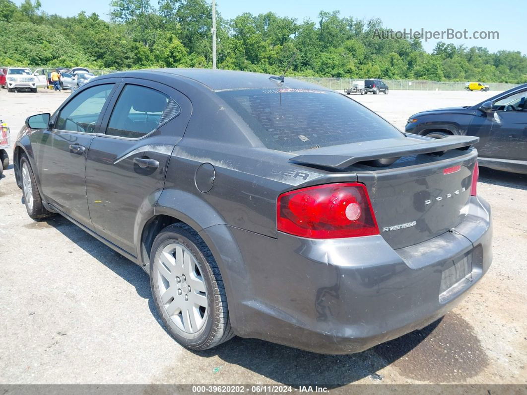 2014 Dodge Avenger Se Gray vin: 1C3CDZAB5EN215510