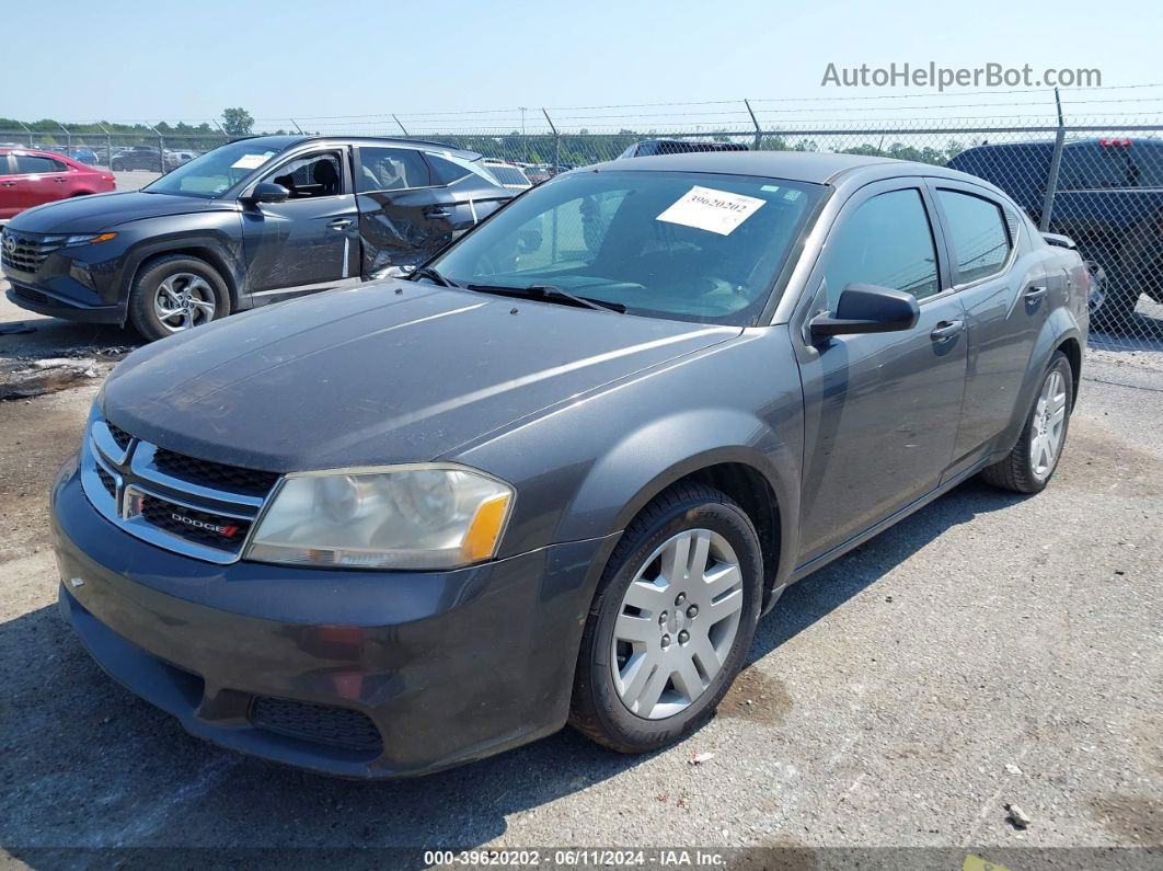 2014 Dodge Avenger Se Gray vin: 1C3CDZAB5EN215510