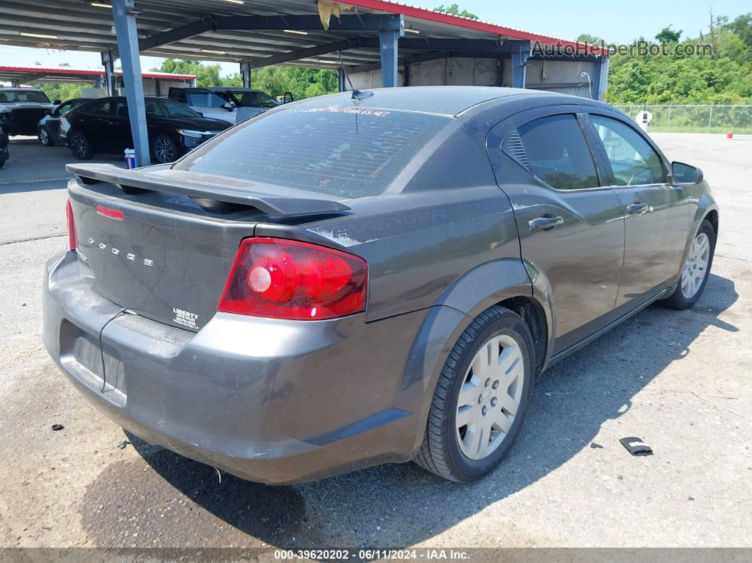 2014 Dodge Avenger Se Gray vin: 1C3CDZAB5EN215510