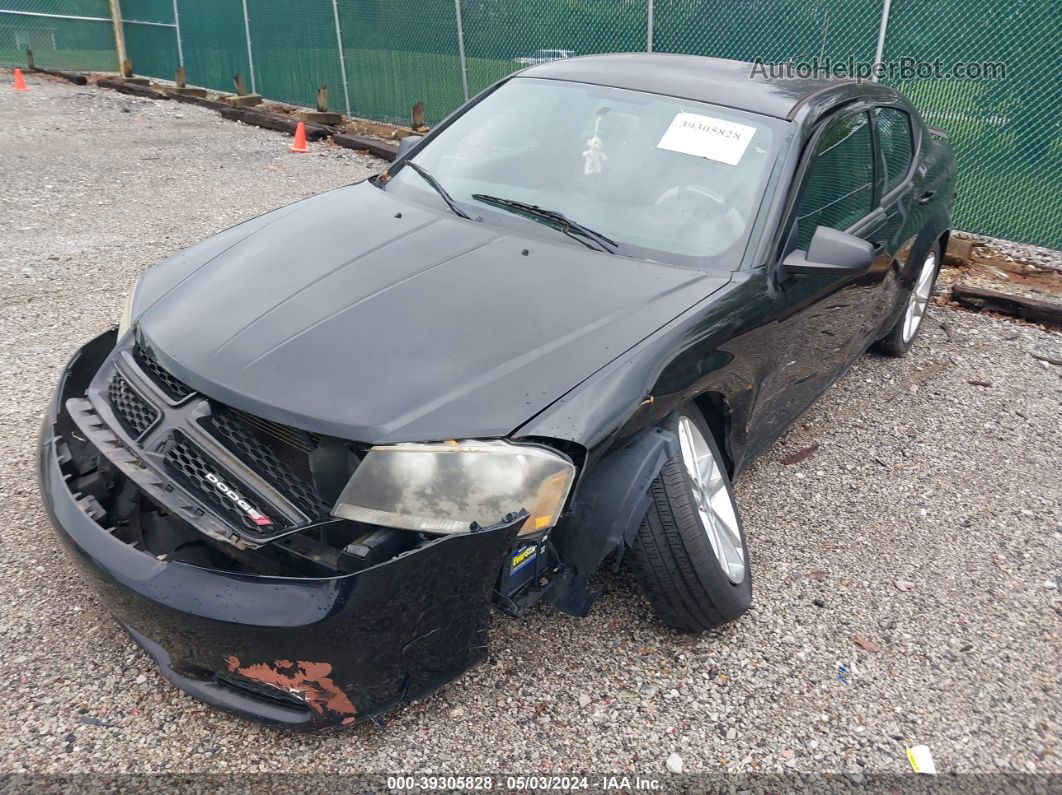 2014 Dodge Avenger Se Black vin: 1C3CDZAB5EN227351