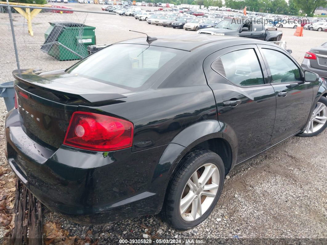 2014 Dodge Avenger Se Black vin: 1C3CDZAB5EN227351