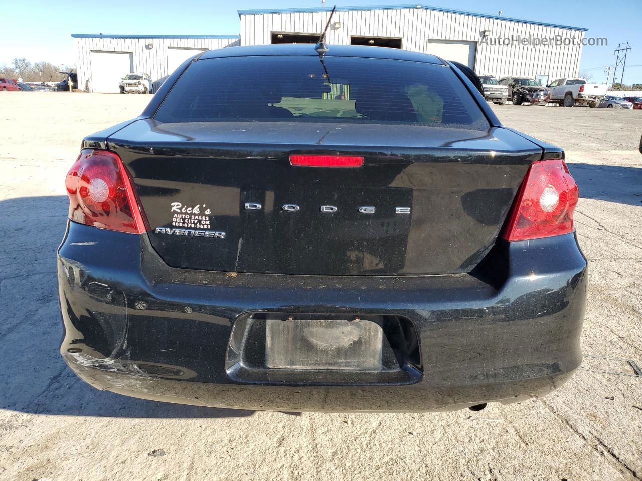 2014 Dodge Avenger Se Black vin: 1C3CDZAB5EN228631