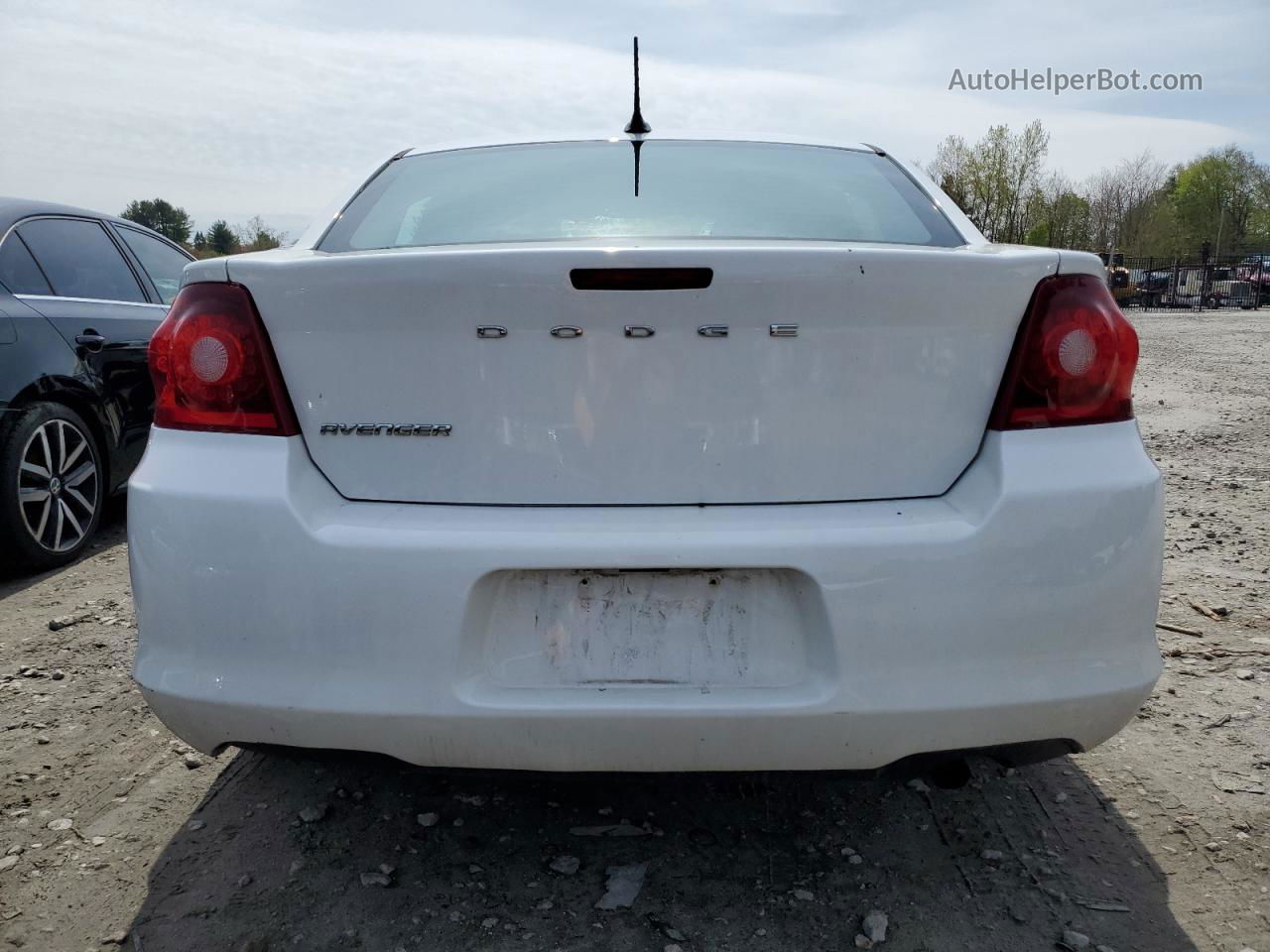 2014 Dodge Avenger Se White vin: 1C3CDZAB6EN110345