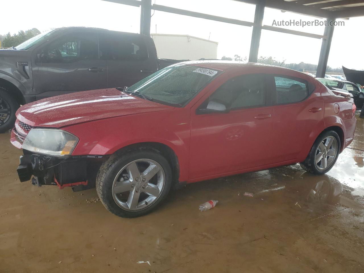 2014 Dodge Avenger Se Red vin: 1C3CDZAB6EN110846