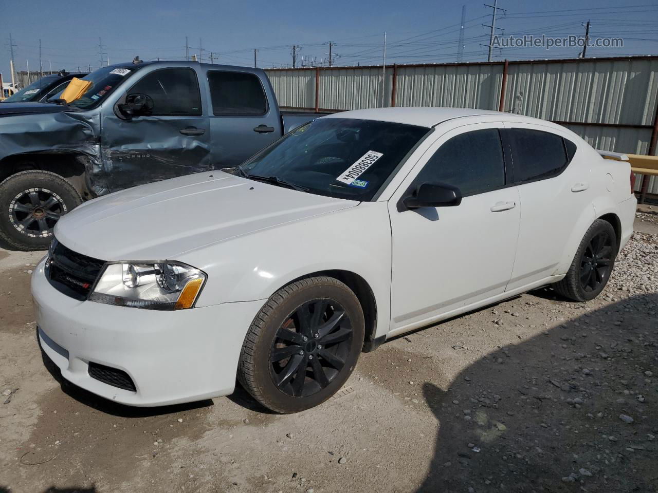 2014 Dodge Avenger Se White vin: 1C3CDZAB6EN116811