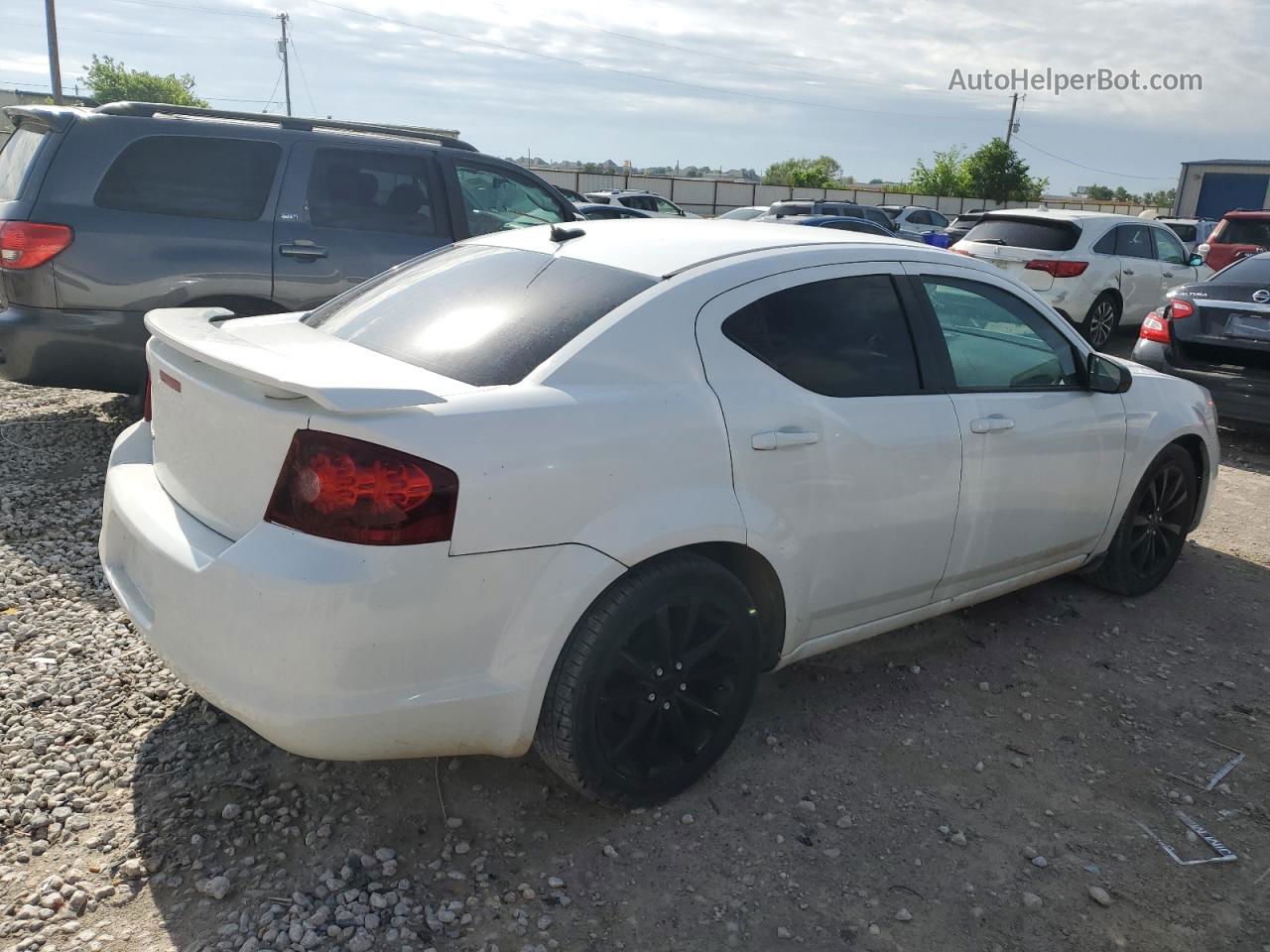 2014 Dodge Avenger Se White vin: 1C3CDZAB6EN116811