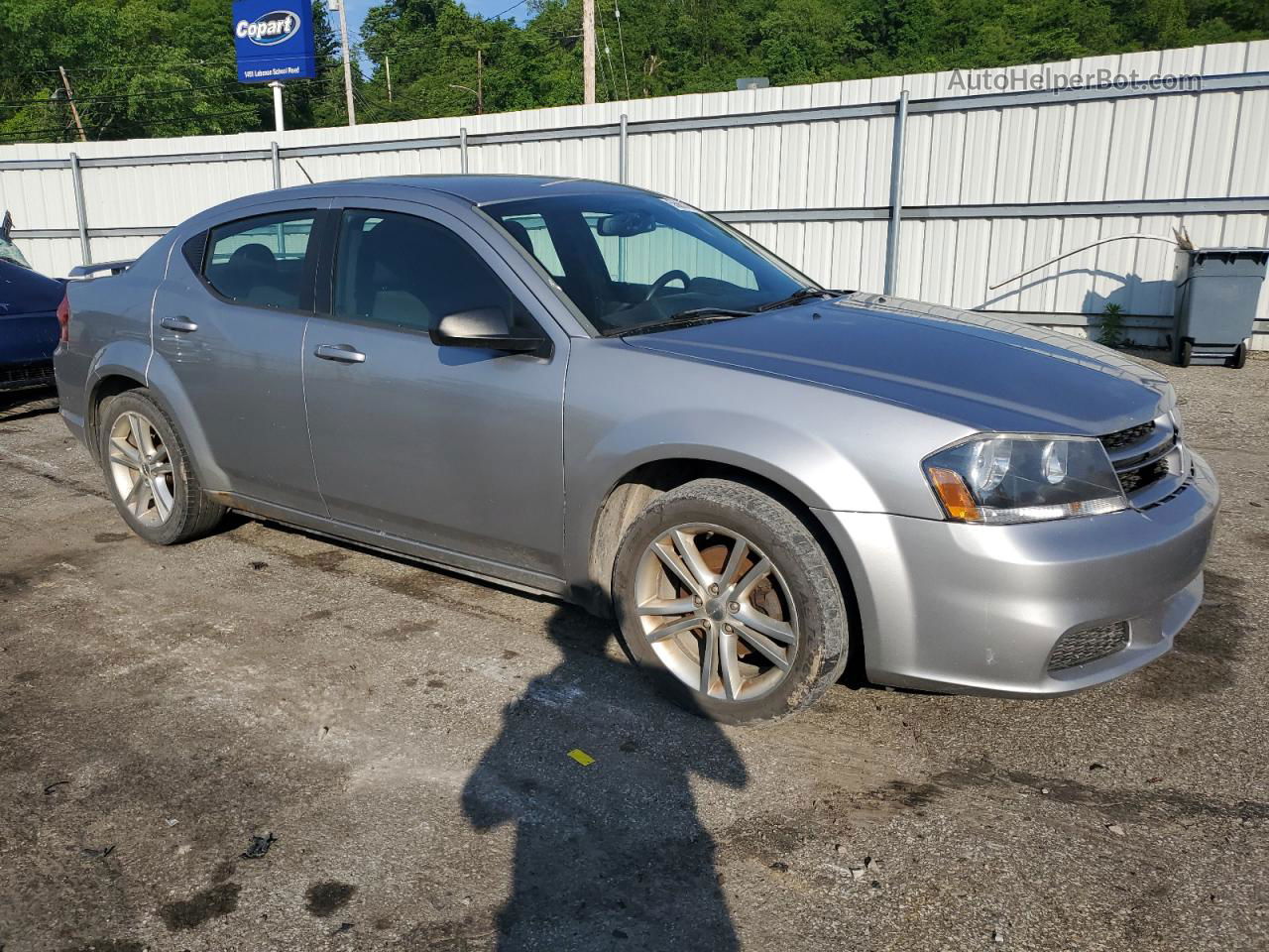 2014 Dodge Avenger Se Silver vin: 1C3CDZAB6EN140042