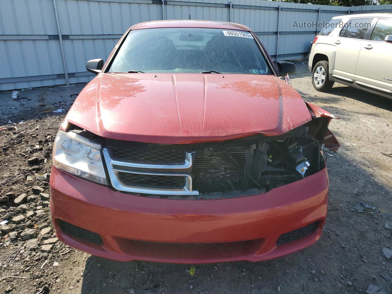 2014 Dodge Avenger Se Red vin: 1C3CDZAB6EN148044