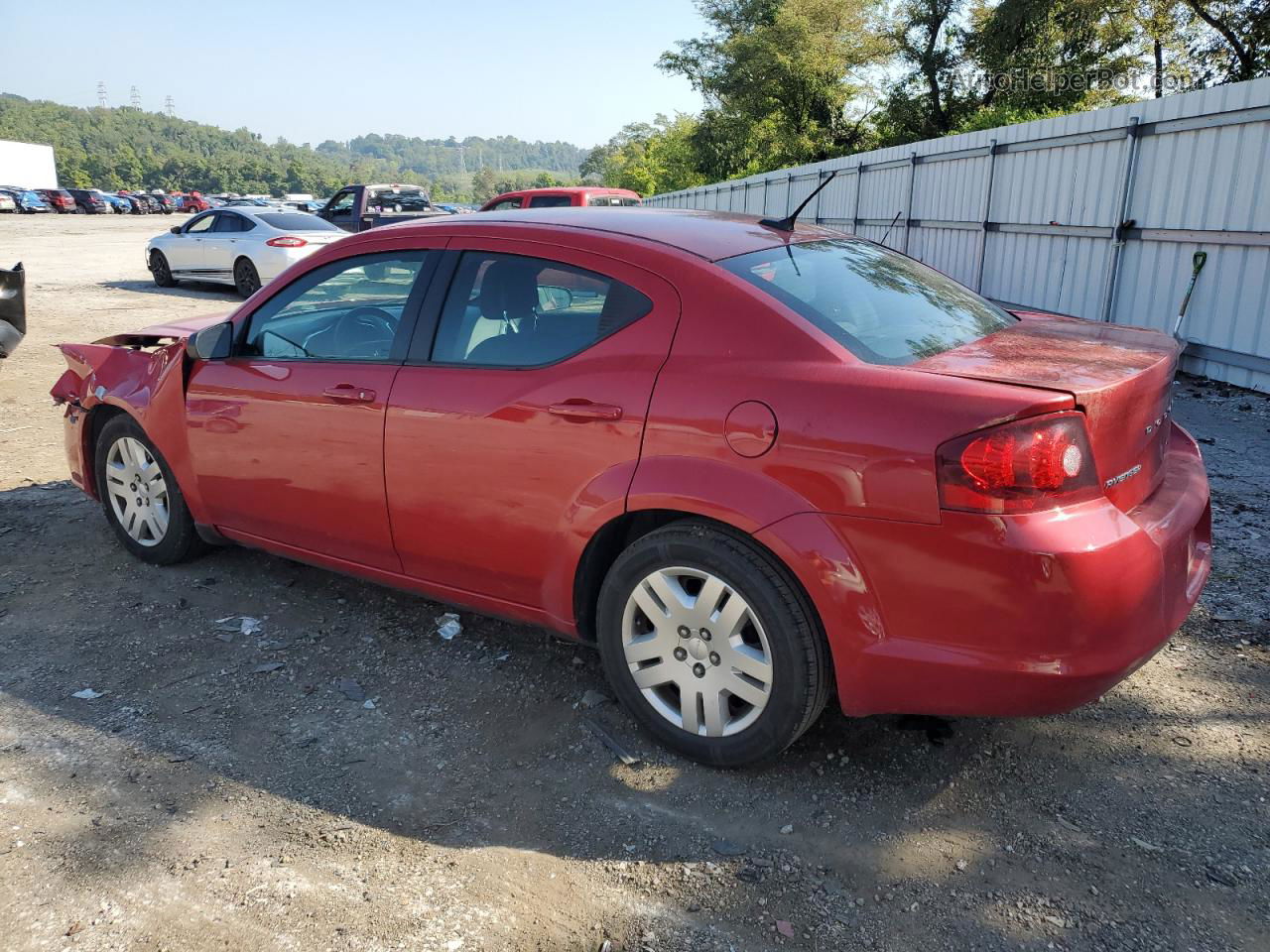 2014 Dodge Avenger Se Red vin: 1C3CDZAB6EN148044