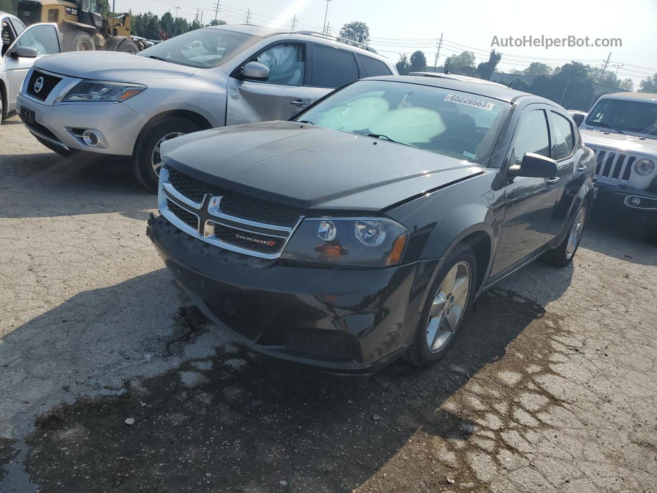 2014 Dodge Avenger Se Black vin: 1C3CDZAB6EN151137