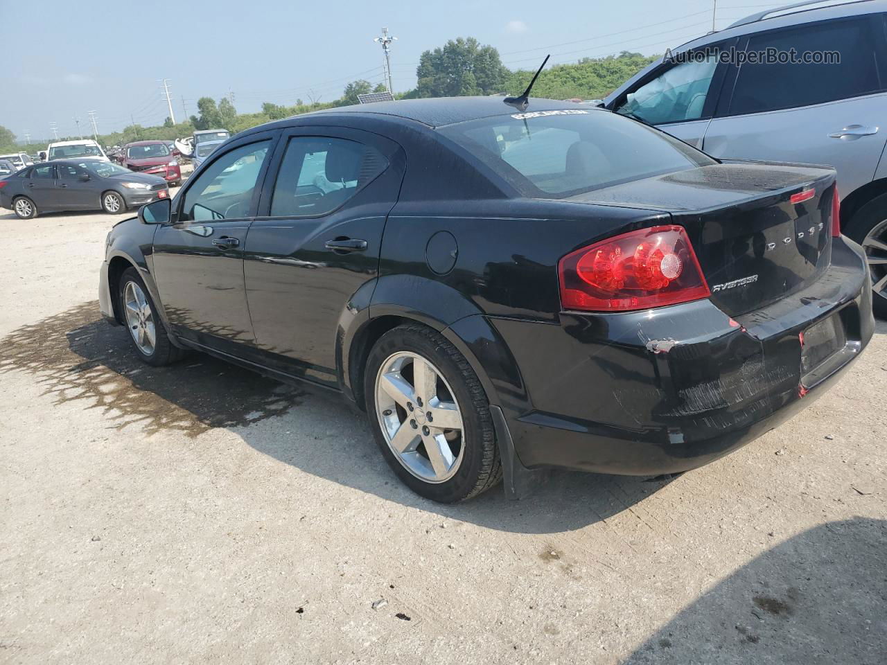 2014 Dodge Avenger Se Black vin: 1C3CDZAB6EN151137