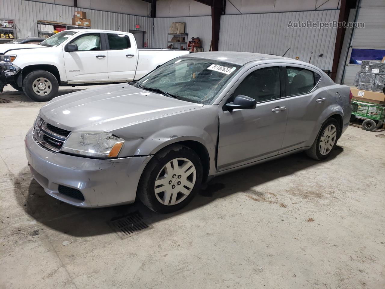 2014 Dodge Avenger Se Silver vin: 1C3CDZAB6EN169945