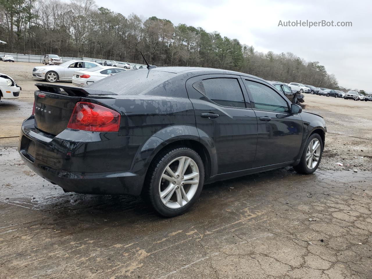 2014 Dodge Avenger Se Black vin: 1C3CDZAB6EN188060