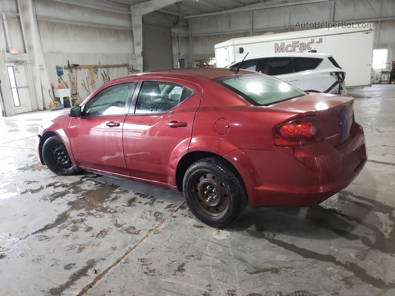 2014 Dodge Avenger Se Red vin: 1C3CDZAB6EN190388