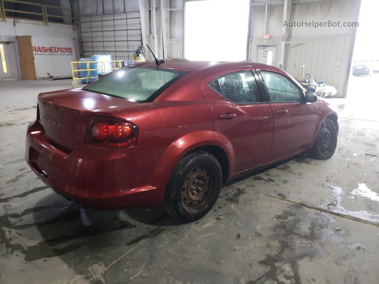 2014 Dodge Avenger Se Red vin: 1C3CDZAB6EN190388