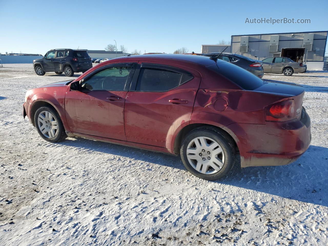 2014 Dodge Avenger Se Темно-бордовый vin: 1C3CDZAB6EN196868