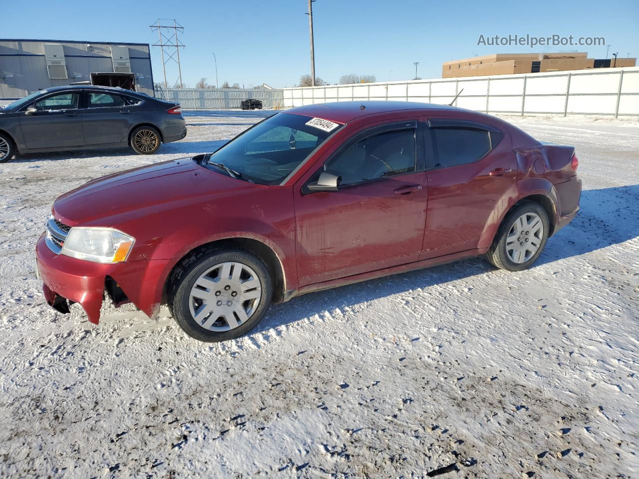 2014 Dodge Avenger Se Темно-бордовый vin: 1C3CDZAB6EN196868