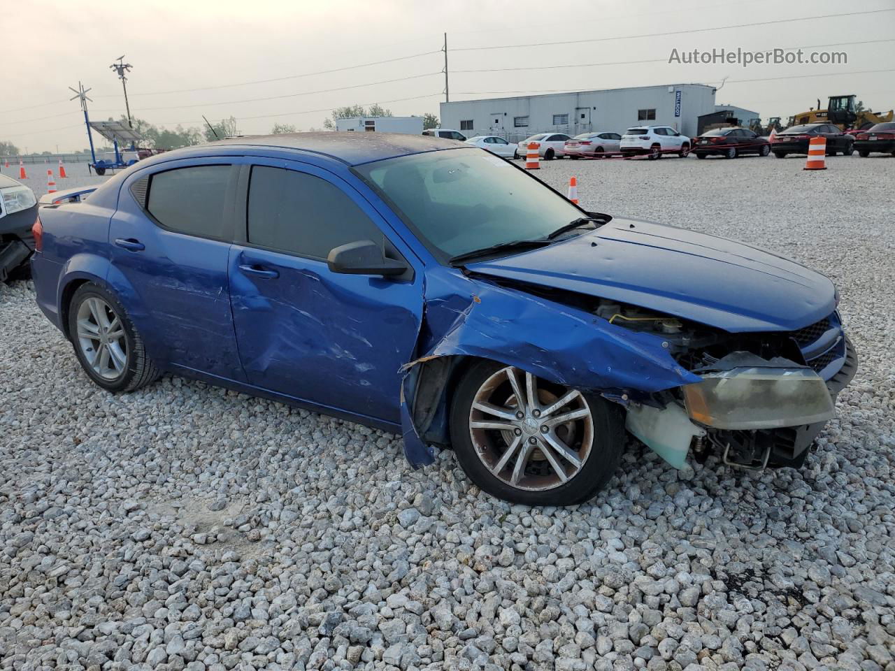 2014 Dodge Avenger Se Blue vin: 1C3CDZAB6EN200188