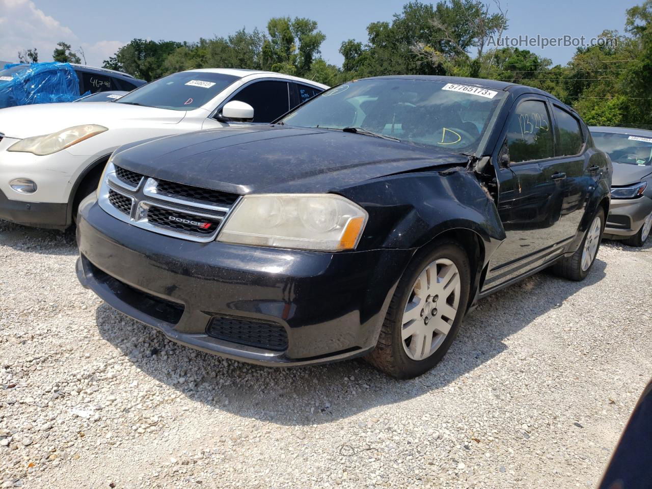 2014 Dodge Avenger Se Черный vin: 1C3CDZAB6EN214379