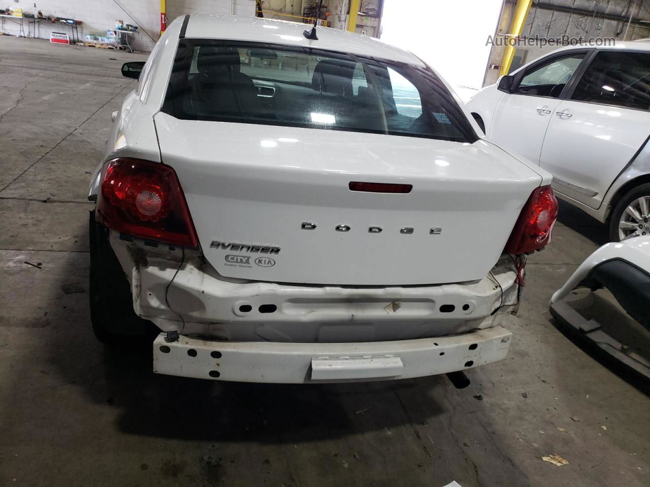 2014 Dodge Avenger Se White vin: 1C3CDZAB6EN215953